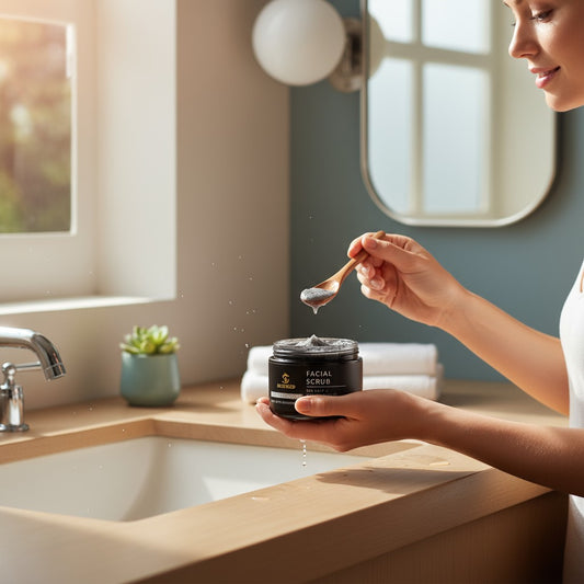 Sea Salt Facial Scrub with Aloe & Volcano Mud Extract