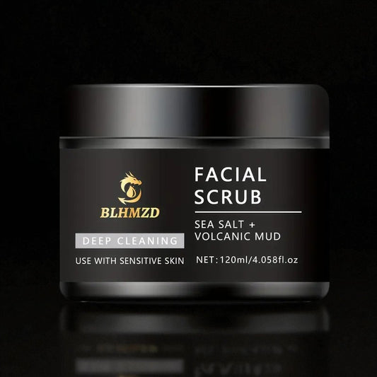 Sea Salt Facial Scrub with Aloe & Volcano Mud Extract