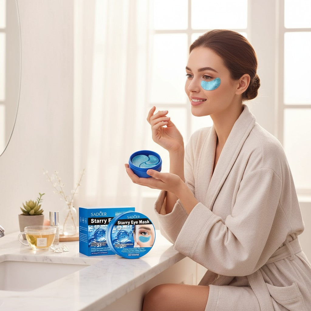 Hyaluronic Acid & Collagen Starry Eye Mask – 60pcs