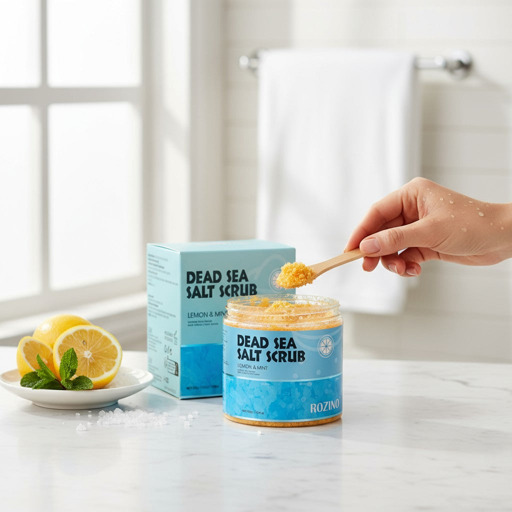 Dead Sea Salt Scrub — Lemon & Mint Edition