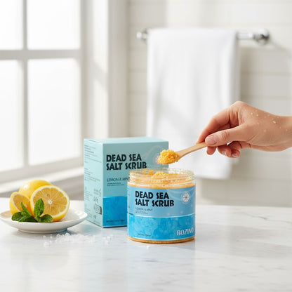 Dead Sea Salt Scrub — Lemon & Mint Edition