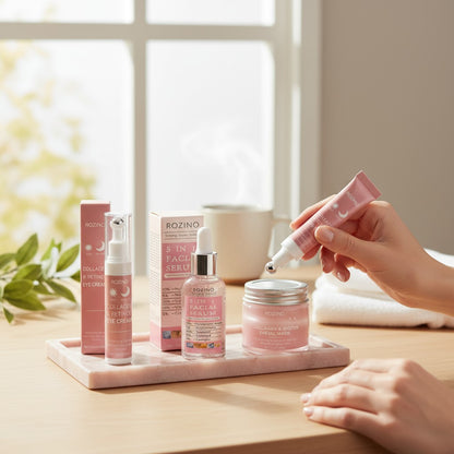 Instant Lift Collagen Serum + Eye Cream + Day/Night Mask Set